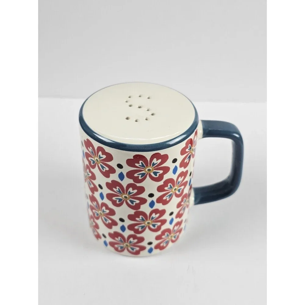 Pioneer Woman Floral Ceramic Salt Shaker With Handle
